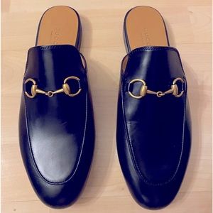 Gucci Princetown leather slip on-black-never worn-Perfect Condition